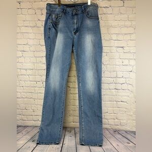 Philipp Plein Faded Blue Distressed Denim Five Star Italy Handmade Jeans Size 35